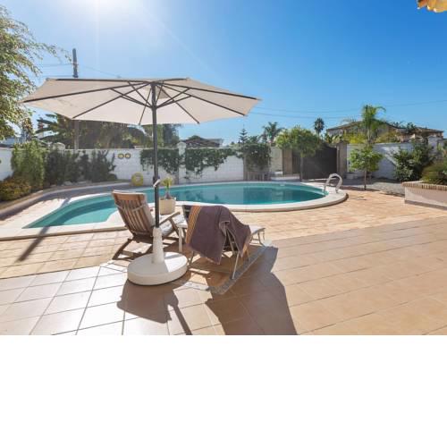 Detached villa with a large private swimming pool.