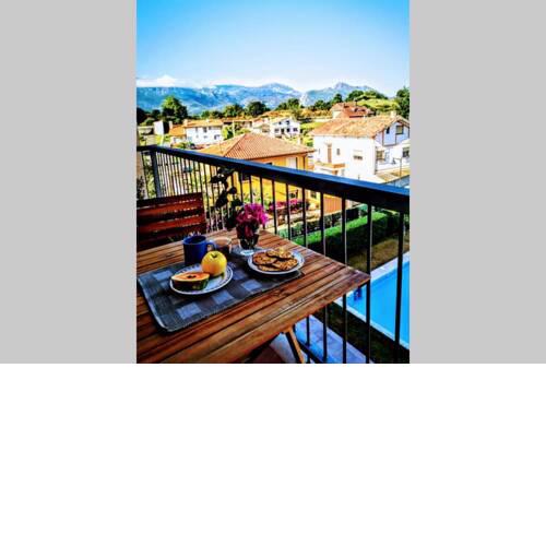 Diañu, apartamento con Piscina en Llanes