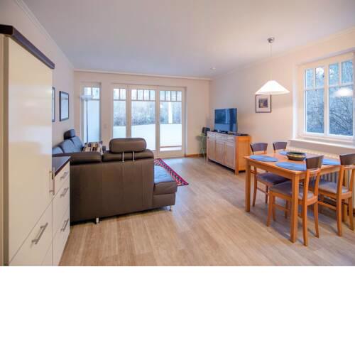 Dünenpark Binz Komfort 1-Raum-Appartement mit 1 Schlafzimmer und Terrasse im Erdgeschoss