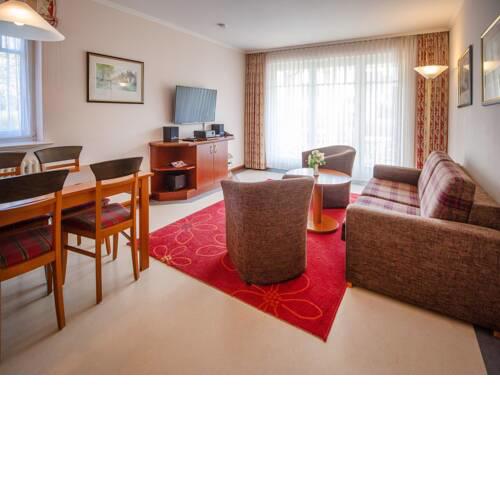 Dünenpark Binz Komfort Appartement mit 1 Schlafzimmer und Terrasse im Erdgeschoss 027
