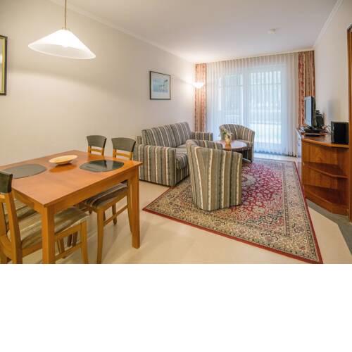 Dünenpark Binz Komfort Appartement mit 1 Schlafzimmer und Terrasse im Erdgeschoss 034