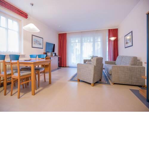 Dünenpark Binz Komfort Appartement mit 1 Schlafzimmer und Terrasse im Erdgeschoss 076