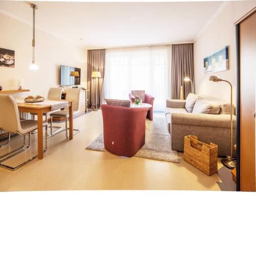 Dünenpark Binz Komfort Appartement mit 1 Schlafzimmer und Terrasse im Erdgeschoss 250