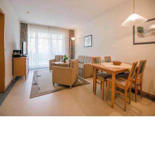Dünenpark Binz Komfort Appartement mit 2 Schlafzimmer und Terrasse im Erdgeschoss