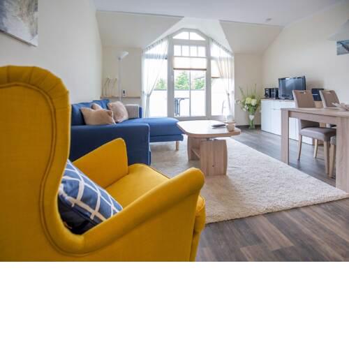 Dünenpark Binz Komfortplus Appartement mit 1 Schlafzimmer und Balkon im Dachgeschoss 113