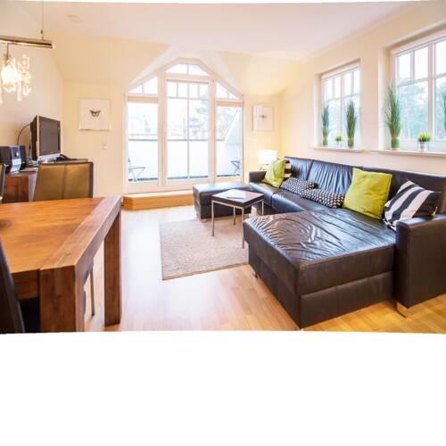 Dünenpark Binz Komfortplus Appartement mit 1 Schlafzimmer und Balkon im Dachgeschoss 303