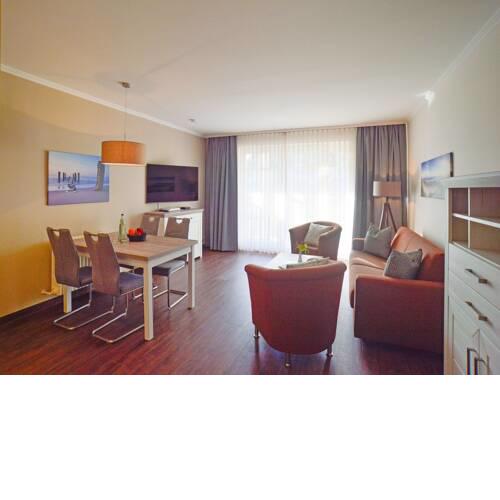 Dünenpark Binz Komfortplus Appartement mit 1 Schlafzimmer und Terrasse im Erdgeschoss 014