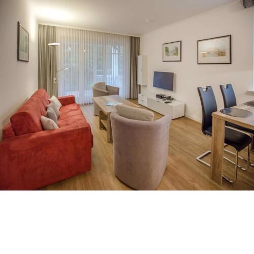 Dünenpark Binz Komfortplus Appartement mit 1 Schlafzimmer und Terrasse im Erdgeschoss