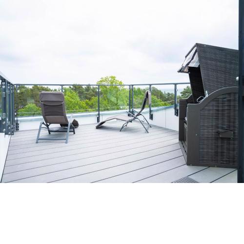 Dünenresidenz Prora - SkySuite mit Meerblick und Dachterrasse, 2 Schlafzimmer B3 5-2