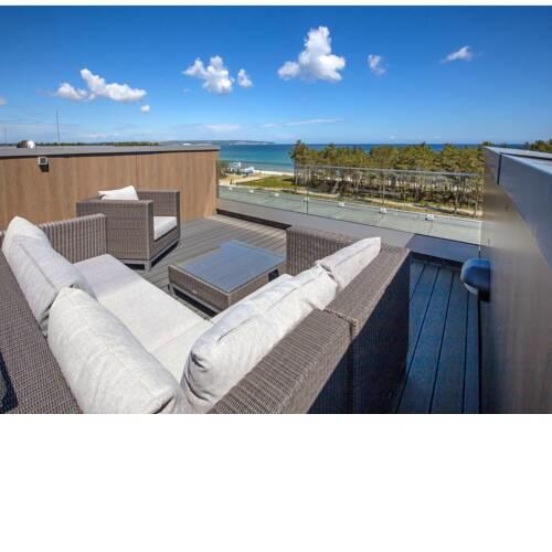 Dünenresidenz Prora Appartement mit Meerblick, 1 Schlafzimmer und Dachterrasse