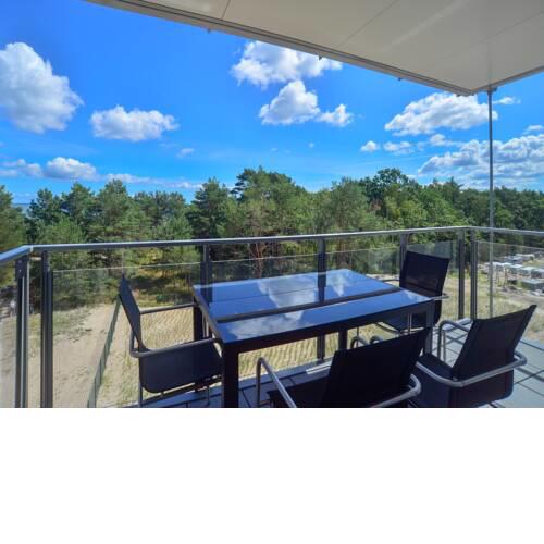 Dünenresidenz Prora Appartement mit Meerblick, 2 Schlafzimmern und Balkon