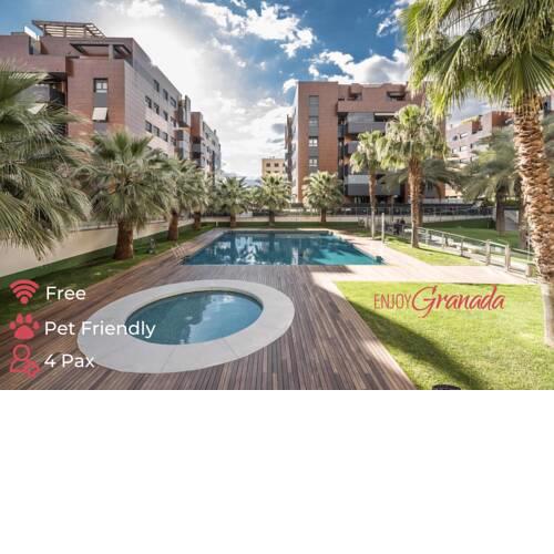 EnjoyGranada EMIR 3F - POOL, GYM & Free Parking