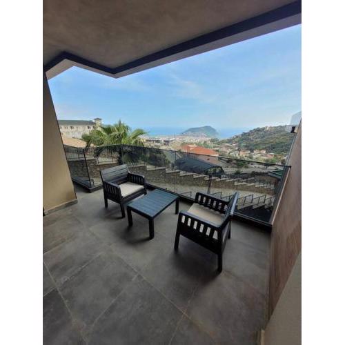 Eşsiz Alanya şehir manzaralı