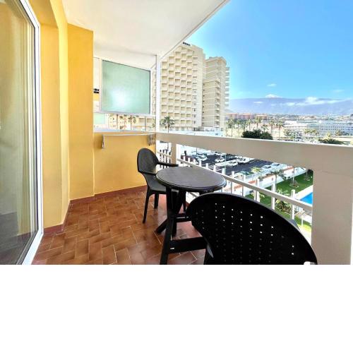 Estudio,Wifi, piscina, playa, bonita vista a Teide