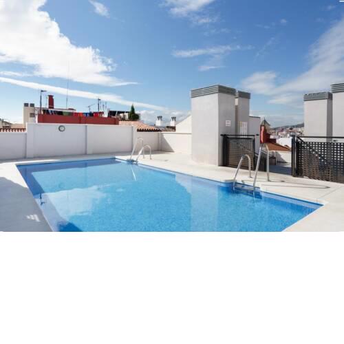 Family apartment Patio&Swimming pool in center Malaga