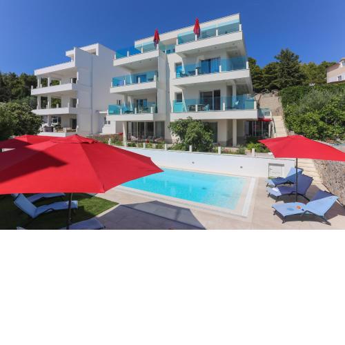 Family friendly apartments with a swimming pool Zaboric, Sibenik - 20728