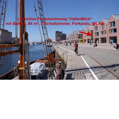 Ferienloft mit Meerblick für 6 Personen am Wismarer Hafen