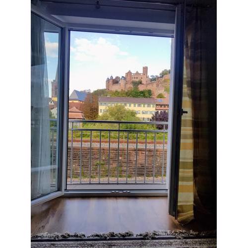 Ferienwohnung mit Aussicht auf die Burg