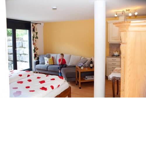 Ferienwohnung mit Gartenblick