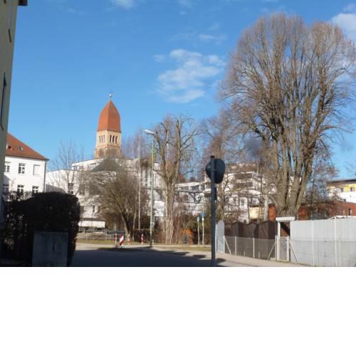 Ferienwohnung Pfersee mit Terasse