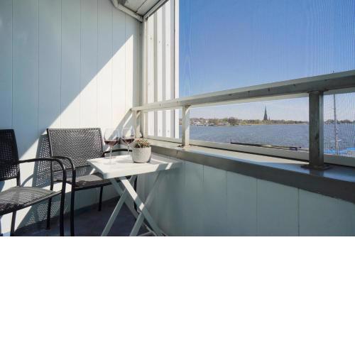 Ferienwohnung Schleiloge mit Panoramablick auf die Schlei