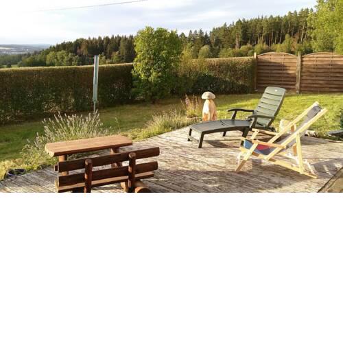 Ferienwohnung Steinwald Ausläufer mit Blick auf Kösseine