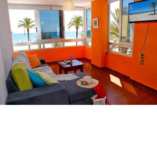 First line of the beach with AC and Pool