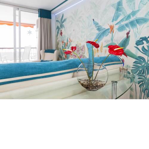 First line sea, luxury penthouse apartment , sea and sunset view