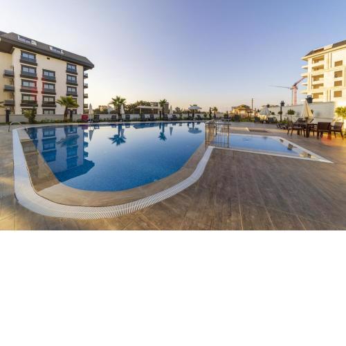 Flat with Shared Pool Hammam and Sauna in Alanya