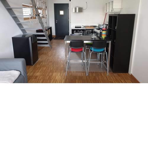 Galeriewohnung - hell, modern, ruhig, zentral, Küche, Bad