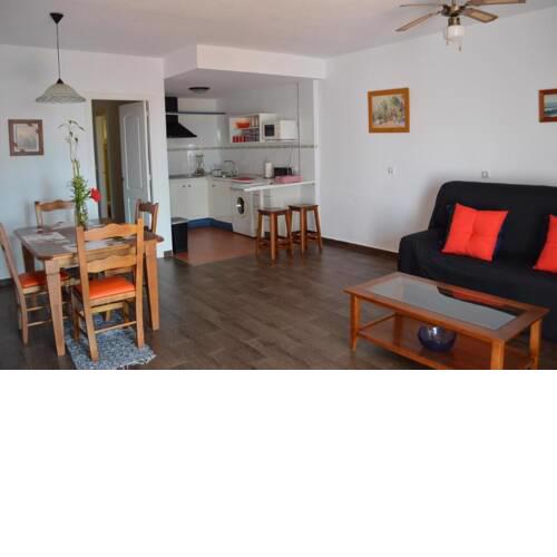 Ground floor apt facing the nudist beach, with private patio & East orientation