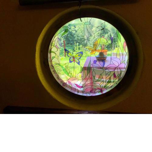 Happyhouse Hobbit Lake and Forest view fireplace in Sapanca