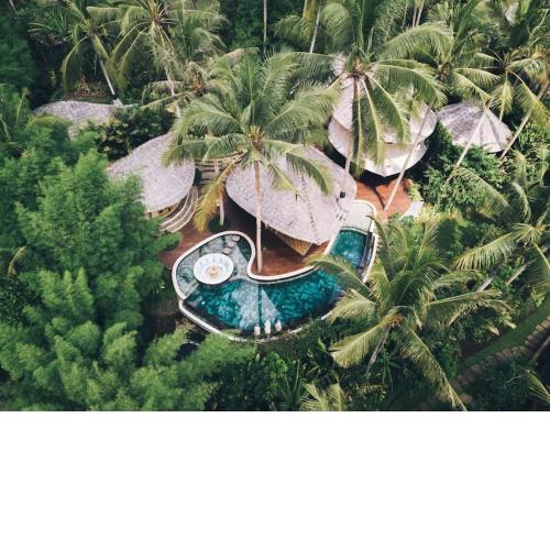 Harmony House, Bamboo House with Pool view