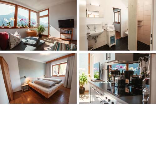Haus Dorfblick -Apartment Elfer - Zirbenholzbett, Terrasse