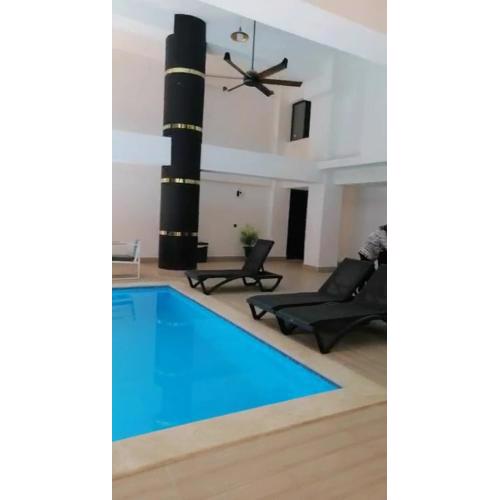 Havuz spor hamam cocukoyunalanı imkanı sunan konut