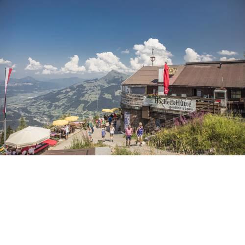 Hocheckhuette On Top of the Kitzbuehel Hahnenkamm Mountain