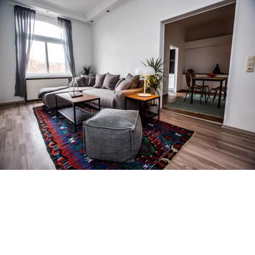 Hochwertige 80m2 Dreiraumwohnung für bis zu 6 Personen an der plätschernden Gera im Zentrum Erfurts