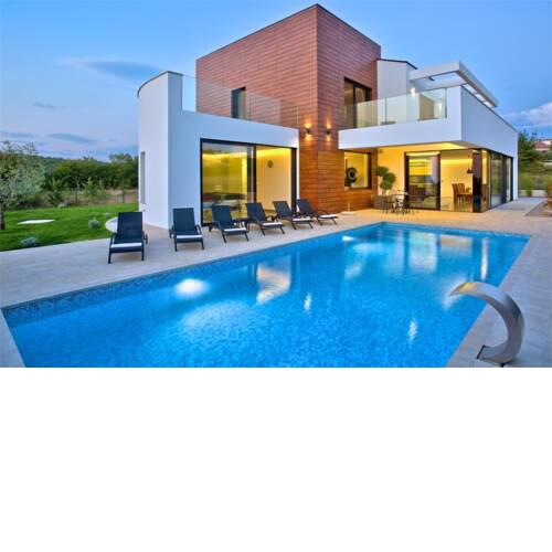 Holiday house in Višnjan with sea view, terrace, air conditioning, Wi-Fi (4840-1)