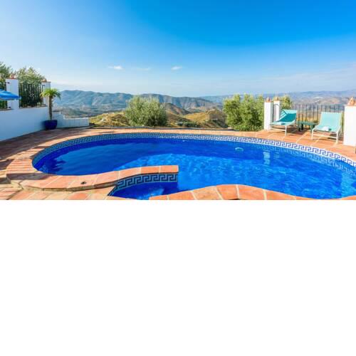 Holiday villa with panoramic views chill out area and private parking