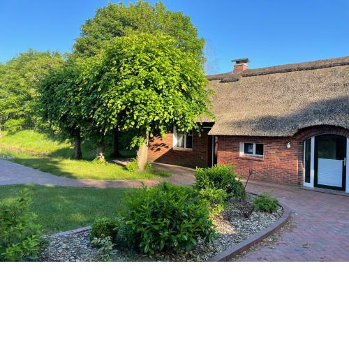 Hübsches Reetdach-Ostfriesenhaus