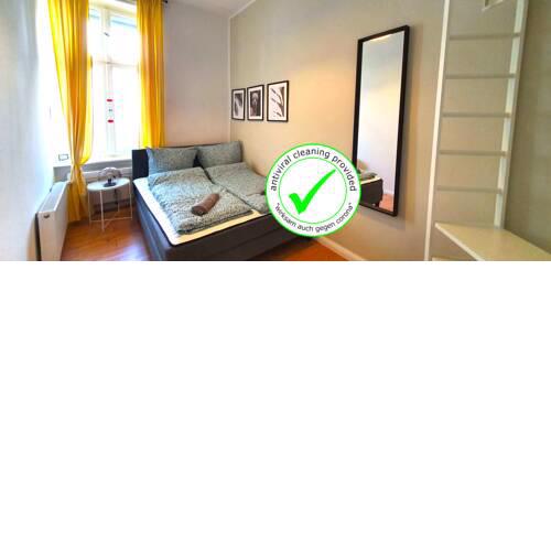 [J.V] Ku'damm 2 BR style apartment +A/C&rain-shower