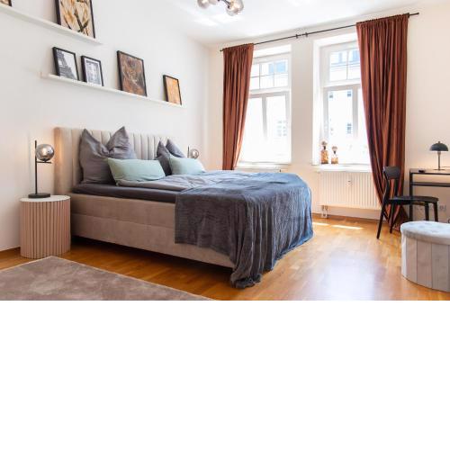 Kaßberg - Studio mit Balkon, Netlfix und Wifi