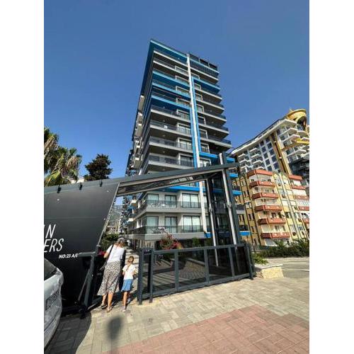 Konak Twin Towers Apartment - First Line Sea - Private Beach