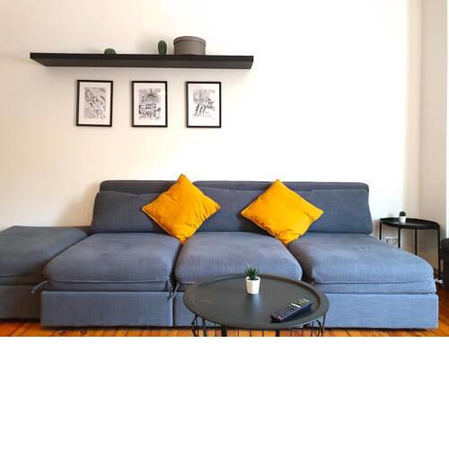 Kreuzkölln Style for 11+2BR +boxspring bed +U-Bahn
