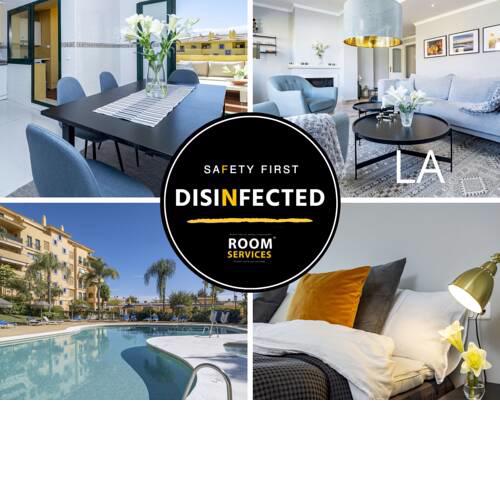 LA-Spacious penthouse, sea view, close to beach