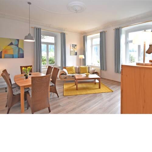 Large apartment in a villa with garden in Borstendorf
