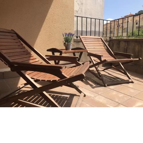 Lets Holidays apartment terrace La Guardia