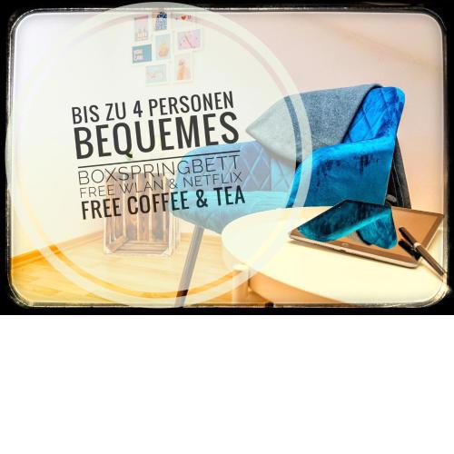 Loft 65 qm Netflix WLAN Boxspringbett bis 4 Pers