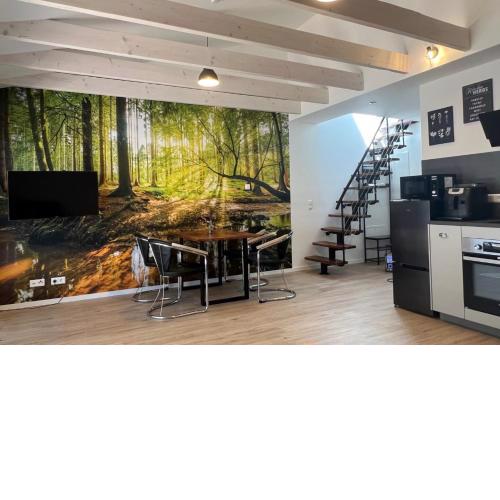 Loft Wohnung Appartement auf 2 Etagen, Nähe Neckar