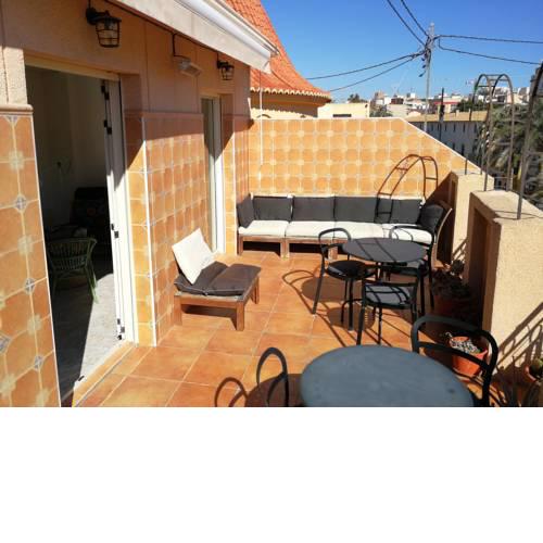Lovely two-floor rooftop apartment with terrace